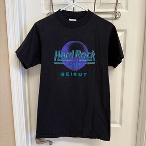 VINTAGE 1989 Hard Rock Cafe Beirut T-Shirt Size Small GUC